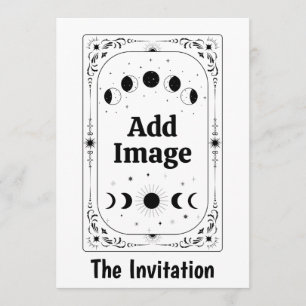 Anpassen Tarot Schicksal Mystiker Magie Scheidung  Einladung