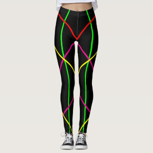 Anpassen und Farbe auswählen - Neon Lines Yoga Leggings