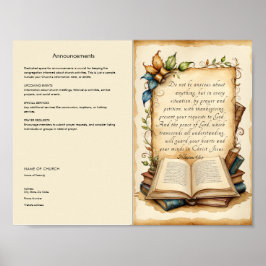 Anpassen und Herunterladen von Church Bulletin Poster