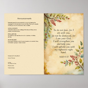 Anpassen und Herunterladen von Church Bulletin Poster