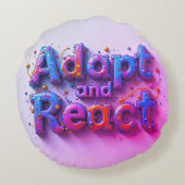 Anpassen und Reagieren einer Baumwolle der Klasse Rundes Kissen (Rückseite)