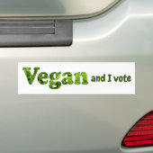 Anpassen Veganer aktivistischer Wähler Autoaufkleber (Auf Auto)