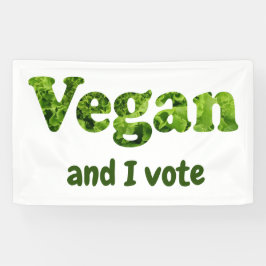 Anpassen Veganer aktivistischer Wähler Banner
