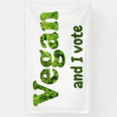 Anpassen Veganer aktivistischer Wähler Banner (Vertikal)