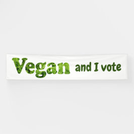 Anpassen Veganer aktivistischer Wähler Banner