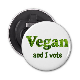 Anpassen Veganer aktivistischer Wähler Flaschenöffner