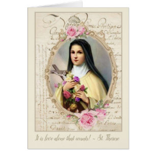 Anpassen Vintage St. Therese mit Rosen