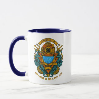 Anpassen Vintage Tiefsee-Taucher Poseidon Tasse