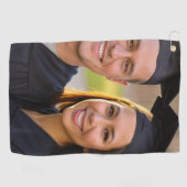 Anpassen von Abschluss-Foto hinzufügen Golfhandtuch (Horizontal)