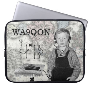 Anpassen von Anrufbriefen für Radio Boy Laptopschutzhülle