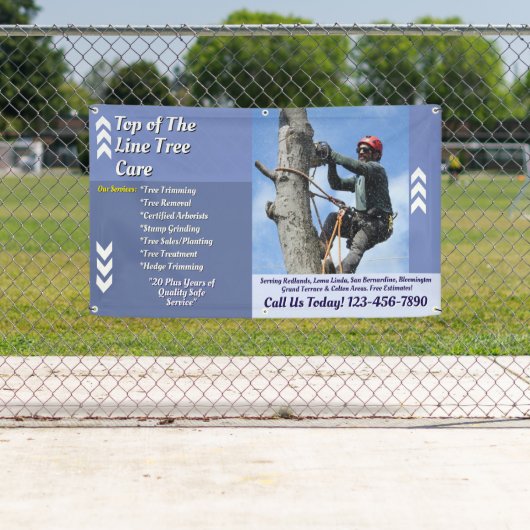 Anpassen von Arborist-Baumdienst-Werbung Banner (Insitu)