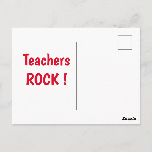 Anpassen von Behalten Ruhe und Lehre auf Postkarte (Rückseite)