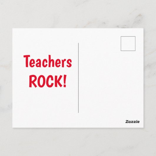 Anpassen von Behalten Ruhe und Lehre auf Postkarte (Rückseite)