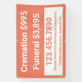 Anpassen von Bestattungsdiensten Banner (Vertikal)