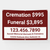 Anpassen von Bestattungsdiensten Banner (Horizontal)