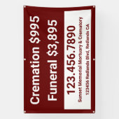 Anpassen von Bestattungsdiensten Banner (Vertikal)