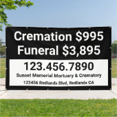 Anpassen von Bestattungsdiensten für Kreaturen Banner (Außenbereich)