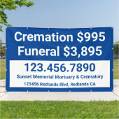 Anpassen von Bestattungsdiensten für Kreaturen Banner (Außenbereich)