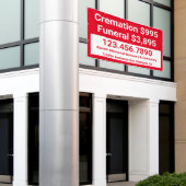 Anpassen von Bestattungsdiensten für Kreaturen Banner (Äußeres Gebäude)