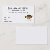 Anpassen von Bluegill, Bream Visitenkarte (Vorne/Hinten)