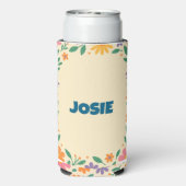 Anpassen von Blumen-BLOOM-Designfarben Selters Dosenkühler (Seltzer Rückseite)