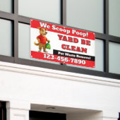 Anpassen von Dog Kack Scoop Business Banner (Äußeres Gebäude)