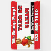 Anpassen von Dog Kack Scoop Business Banner (Vertikal)