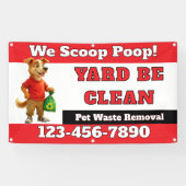 Anpassen von Dog Kack Scoop Business Banner (Horizontal)