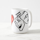Anpassen von Drama-Masken Kaffeetasse (VorderseiteRechts)