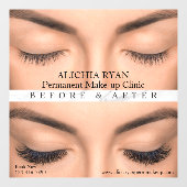 Anpassen von Eyelash-Erweiterungen Perm Zusammense Fensteraufkleber (Blatt)