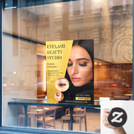 Anpassen von Eyelash Extensions Studio Business Fr Fensteraufkleber