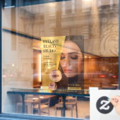 Anpassen von Eyelash Extensions Studio transparent Fensteraufkleber (Café-Fenster)