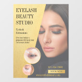 Anpassen von Eyelash Extensions Studio transparent Fensteraufkleber (Blatt)