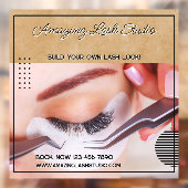 Anpassen von Eyelash Studio Business Large Fensteraufkleber (Blatt 2)