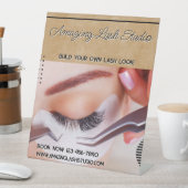 Anpassen von Eyelash Studio Business Sockelschild (In Situ)