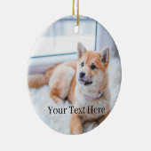Anpassen von Foto und Text 2 Keramik Ornament (Rechts)