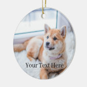 Anpassen von Foto und Text 2 Keramik Ornament (Links)