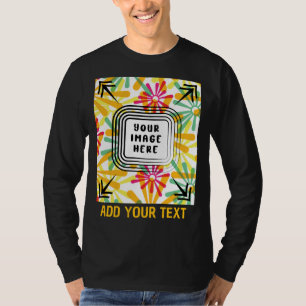 Anpassen von Foto und Text hinzufügen T-Shirt