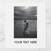 Anpassen von Foto und Text Weinetikett (Einzelnes Label)