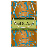 Anpassen von Gold Jasmine Flapper Style Kleine Geschenktüte (Rückseite)