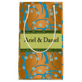 Anpassen von Gold Jasmine Flapper Style Kleine Geschenktüte (Vorderseite)