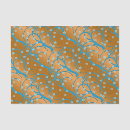 Anpassen von Gold Jasmine Flapper Style Seidenpapier (Vorderseite)