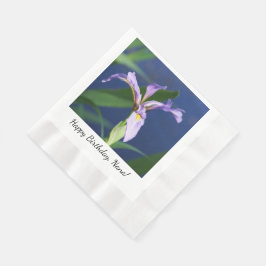 Anpassen von Iris Party Napkins Serviette (Ecke)