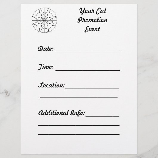 Anpassen von Kaleidoskop-Katzen Werbeaktionen-Flye Flyer (Vorne)