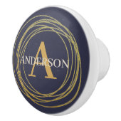 Anpassen von Keramik Knobs - Goldene Kreise Lilac Keramikknauf (Rechts)