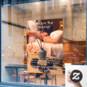 Anpassen von Massage Studio 2 Fensteraufkleber (Café-Fenster)