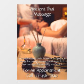 Anpassen von Massage Studio 2 Fensteraufkleber (Blatt)