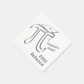 Anpassen von Math Pi Abschluss Paper Napkins Serviette (Ecke)