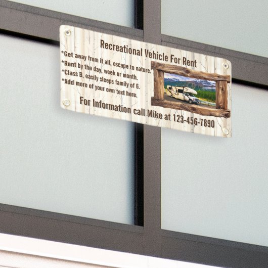 Anpassen von Mietfahrzeugen Banner (Äußeres Gebäude)