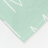 Anpassen von Monogramm-Anfangsbuchstaben Fleecedecke (Ecke)